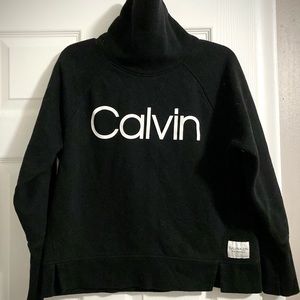 Calvin Klein Mock Neck Sweatshirt (Black)